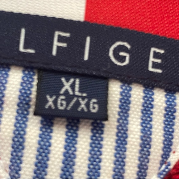 Vintage Tommy Hilfiger Men Size XL Knit Sweater Pullover Red Cotton - Picture 9 of 11